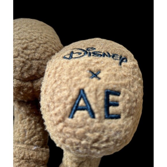 Disney x AE Mickey Mouse Brown Plush Special Edition American Eagle Plush 12/13" - Picture 4 of 6